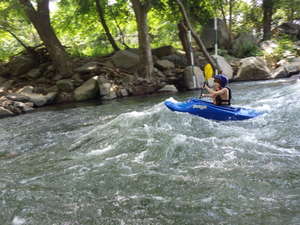 Robert running the feeder canal