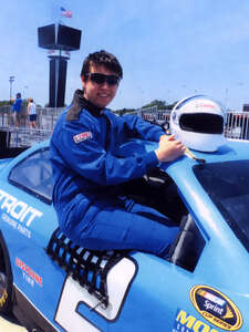 Robert before his NASCAR ride-along