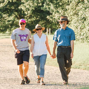 Robert, Sarah and David at Jones Point