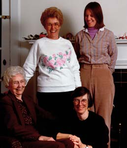 Georgia, Betty, Julia, Sarah, 1988