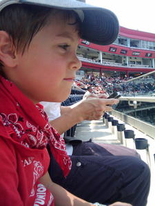 Robert at his first Nationals baseball game