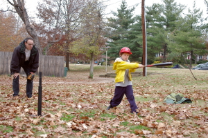 David Z. player catcher while Robert is at bat