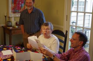 Steve, Sarah Williams and Loren at her 80th