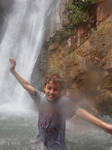 Robert at the base of Deer Creek Falls