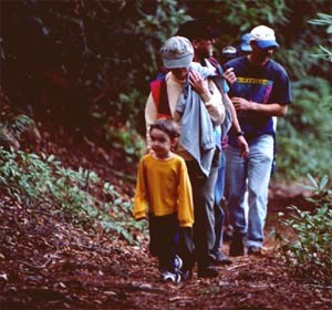 Aaron led us on a hike.