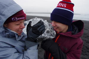 Sarah and Robert on Diamond Beach