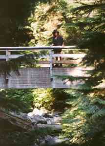 Sarah in the Cascades.