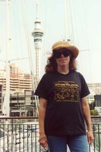 The famous Willow Pet Hotel tee shirt in Auckland.