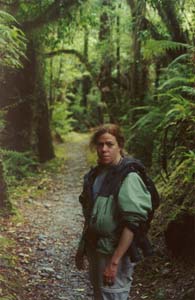 Sarah on the way to Robert's Point.