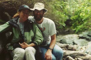 David and Sarah on the way to Robert's Point.