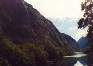 The Arthur River between Quintin Lodge and Sandfly Point.