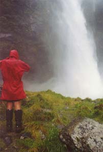 Jeremy at Sutherland Falls.