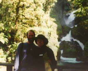 David and Sarah at MacKay Falls.