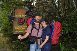 At the End of the Milford Track.