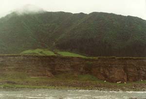 The Maruia River just below the falls (created in 1929 earthquake).