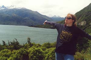 The famous Willow Pet Hotel tee shirt at Lake Wanaka, New Zealand.