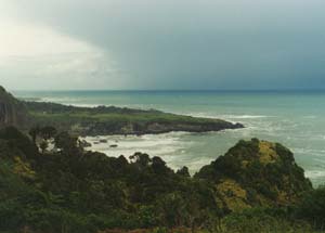 Storm off the west coast of the south island.
