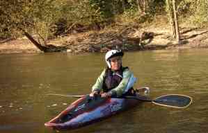 Sarah on the river.