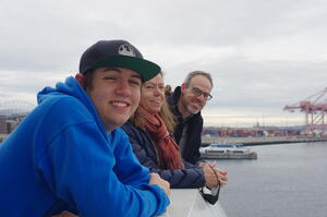 Robert, Sarah and David Z in Puget Sound