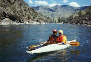 David and Sarah on the Salmon River, Idaho